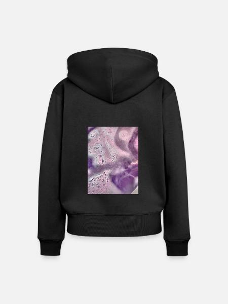 Abstrakte Welt - Frauen Premium Bio Zip Hoodie - Schwarz