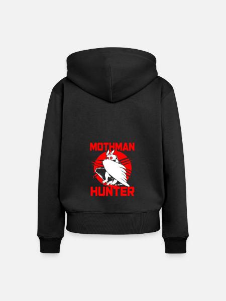 Mottenmann - Frauen Premium Bio Zip Hoodie - Schwarz