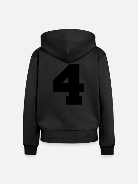 4 - Frauen Premium Bio Zip Hoodie - Schwarz