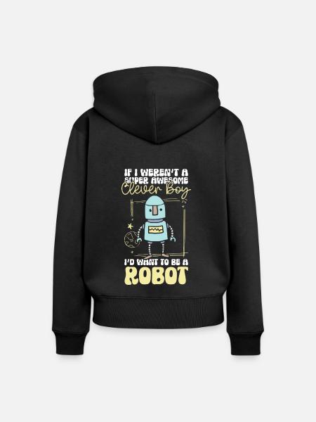 Android Mechanik Robotik Techniker - Frauen Premium Bio Zip Hoodie - Schwarz