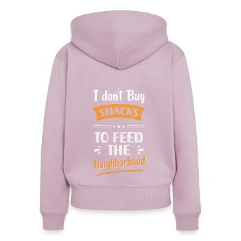 Neighbor Best Neighbor Village Apartment - Women's Premium Organic Zip Hoodie - dusky pink - Back - Julia (174cm)