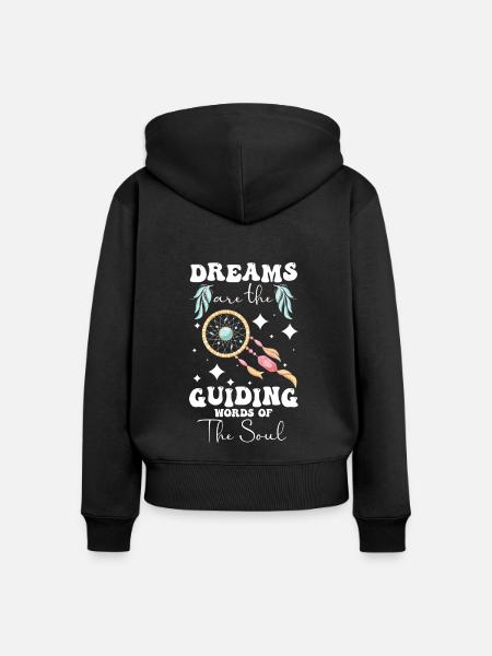 Traum Träumer - Frauen Premium Bio Zip Hoodie - Schwarz