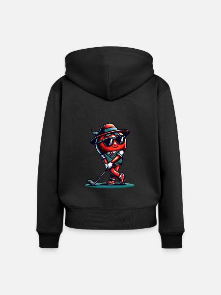 Lustige Golf-tomatenschwünge Mit Stil - Frauen Premium Bio Zip Hoodie - 