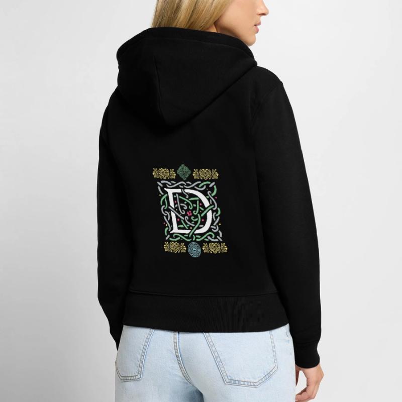 D Frauen Premium Bio Zip Hoodie