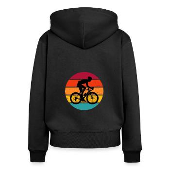 Road Bike Road Bike Road Bike Women's Road Bike - Women's Premium Organic Zip Hoodie - black - Back - Julia (174cm)
