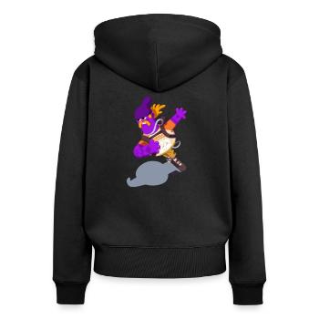 Just Cruising - Women's Premium Organic Zip Hoodie - black - Back - Julia (174cm)