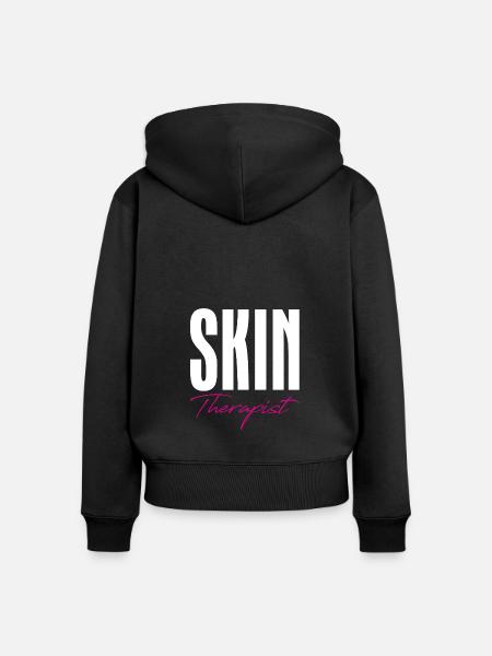 Hauttherapeutin - Frauen Premium Bio Zip Hoodie - Schwarz