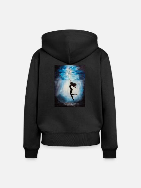 Versuchung - Frauen Premium Bio Zip Hoodie - Schwarz