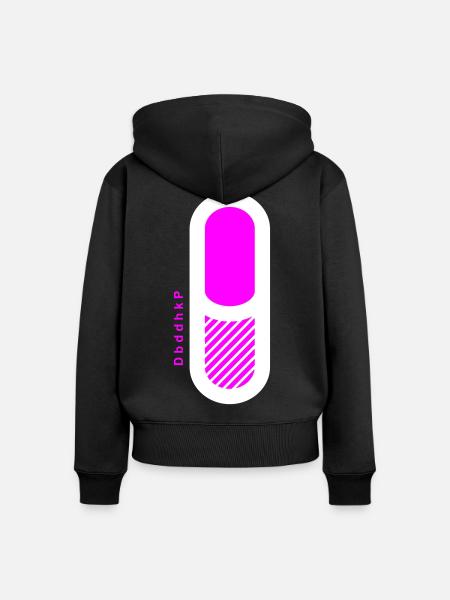 dbddhkp - Frauen Premium Bio Zip Hoodie - Schwarz