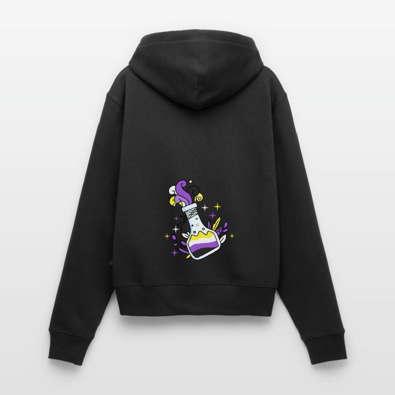 Nonbinary Pride Magic Potion Nonbinary Pride Women's Premium Organic Zip Hoodie