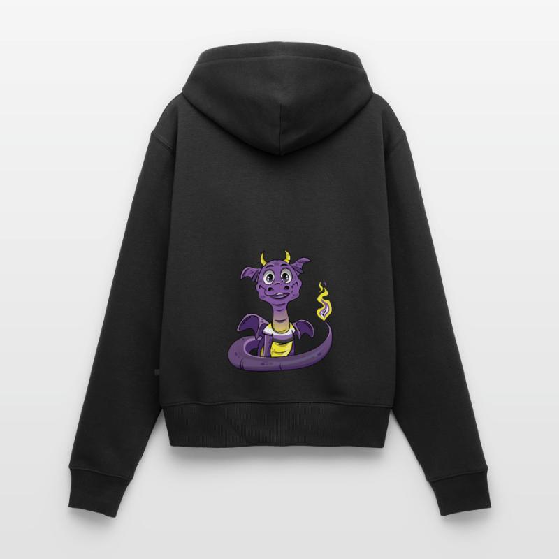 Nonbinary Pride Drache Nonbinary Frauen Premium Bio Zip Hoodie