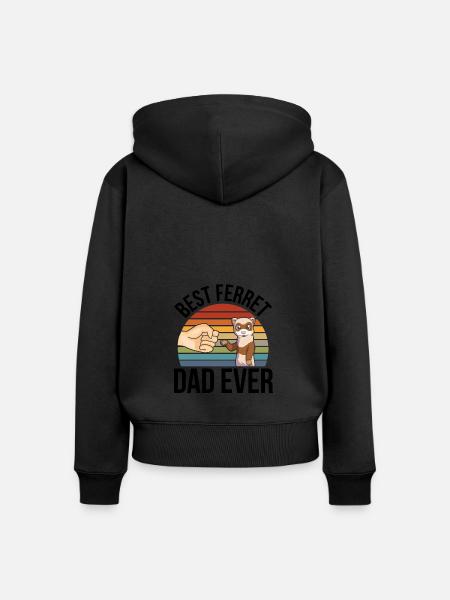Frettchen - Frauen Premium Bio Zip Hoodie - Schwarz
