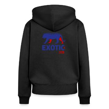Joe Exotic pour le président 2020 - Sweat à capuche zippé Premium bio Femme - noir - Dos - Julia (174cm)