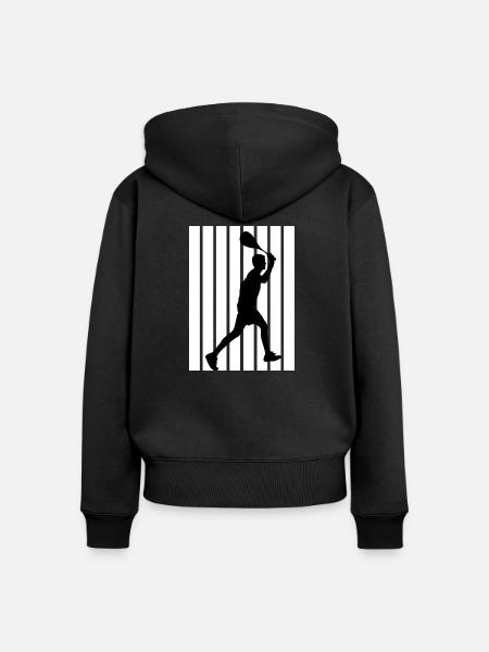 Squash - Frauen Premium Bio Zip Hoodie - Schwarz