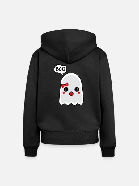 Ghost Of Disapproval - Frauen Premium Bio Zip Hoodie - Schwarz