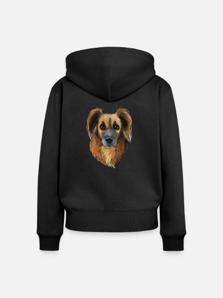 Foxy 2 - Frauen Premium Bio Zip Hoodie - Schwarz