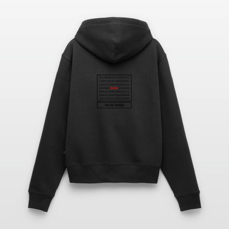 Technique informatique de cadeau de code de pirate Sweat à capuche zippé Premium bio Femme