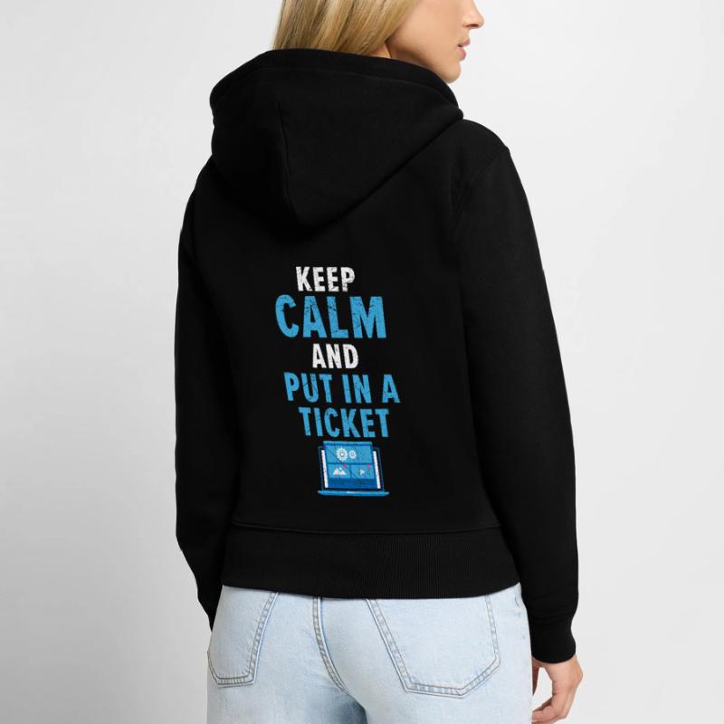 Technical Support Fixes your self-problems on a daily basis Women's Premium Organic Zip Hoodie