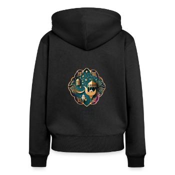 Ramadan Gift Eid Mubarak Islam Allah Muslim - Women's Premium Organic Zip Hoodie - black - Back - Julia (174cm)