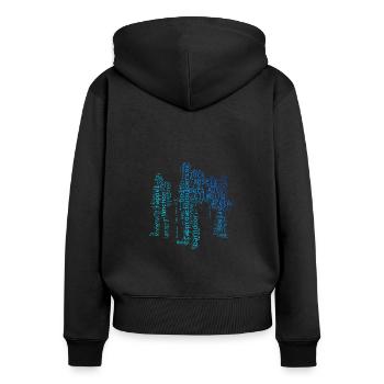 Bouldering Climbers Bouldering Bouldering Women - Women's Premium Organic Zip Hoodie - black - Back - Julia (174cm)
