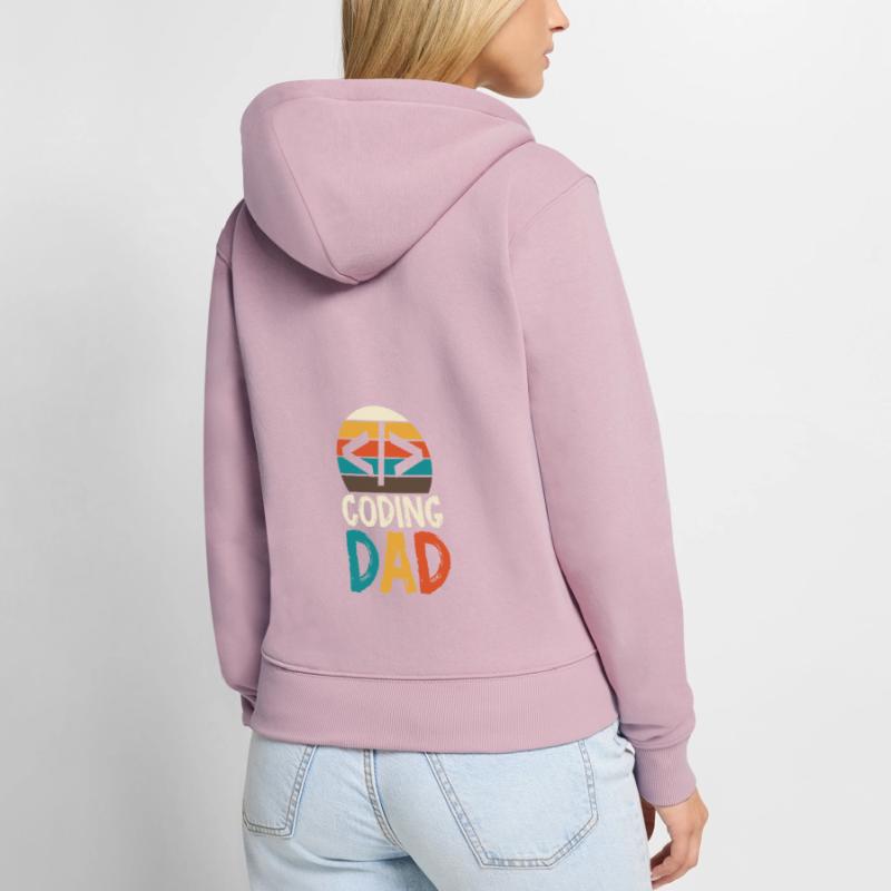 Programmer Geek Computer Programming Coder L Women's Premium Organic Zip Hoodie