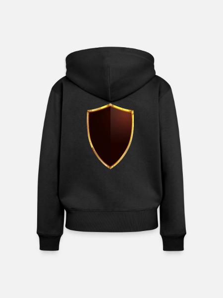 Schild - Frauen Premium Bio Zip Hoodie - Schwarz