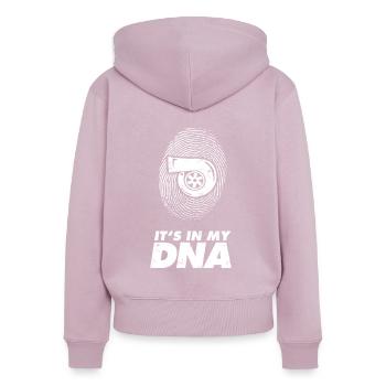 Turbolader DNA Auto Tuning Autoliebhaber Geschenk - Frauen Premium Bio Zip Hoodie - Altrosa - Hinten - Julia (174cm)