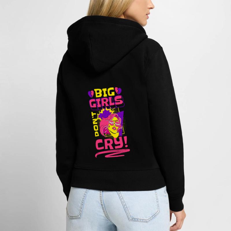 Comic Comics Speech Bubble Colorful Women's Premium Organic Zip Hoodie