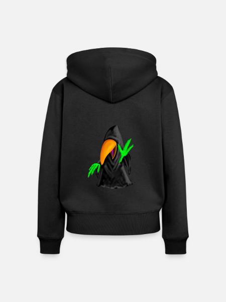 Dark Sittich - Frauen Premium Bio Zip Hoodie - Schwarz