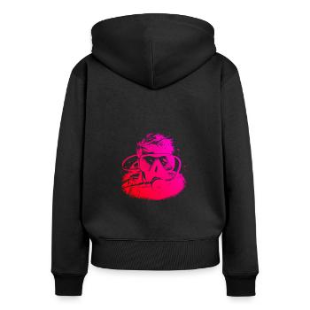 Scuba Diver Scuba Diver Scuba Diving - Women's Premium Organic Zip Hoodie - black - Back - Julia (174cm)