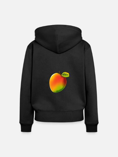 Mango - Comic-Stil - Frauen Premium Bio Zip Hoodie - Schwarz