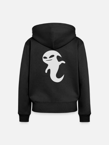 geistmann_1c - Frauen Premium Bio Zip Hoodie - Schwarz