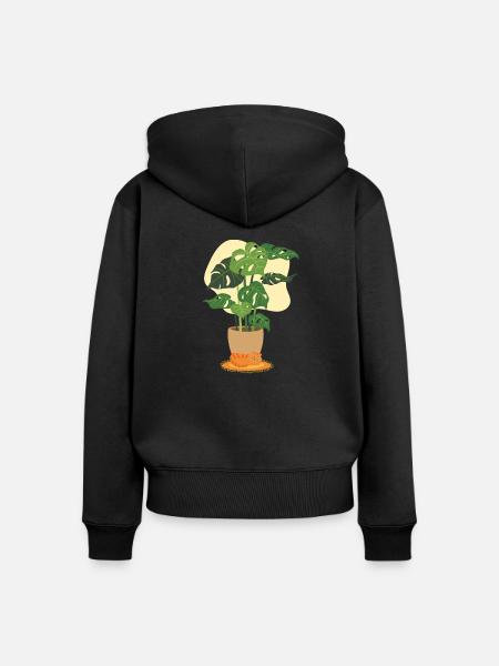 Trösten - Frauen Premium Bio Zip Hoodie - Schwarz