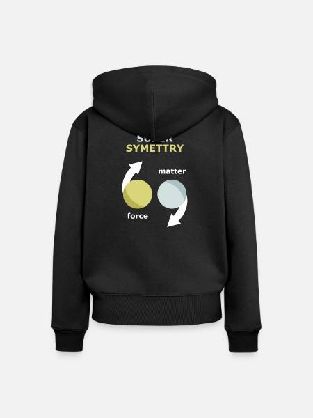 Theorie der Supersymmetrie - Frauen Premium Bio Zip Hoodie - Schwarz