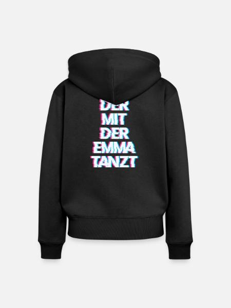 Hardtekk Tekk - Frauen Premium Bio Zip Hoodie - Schwarz