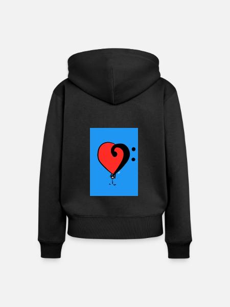 Niedrige Kuoro - Frauen Premium Bio Zip Hoodie - Schwarz