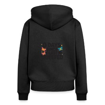 Queef Queen Queefed Humor für Erwachsene Queefing - Frauen Premium Bio Zip Hoodie - Schwarz - Hinten - Julia (174cm)