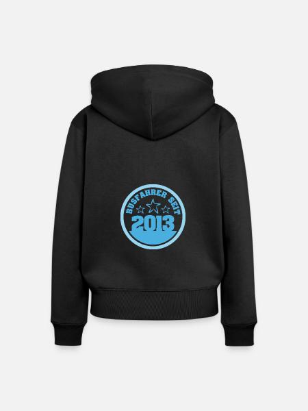 Busfahrer 2013 - Frauen Premium Bio Zip Hoodie - Schwarz