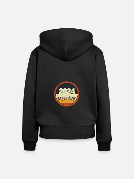 Legendary 2024 - Frauen Premium Bio Zip Hoodie - Schwarz