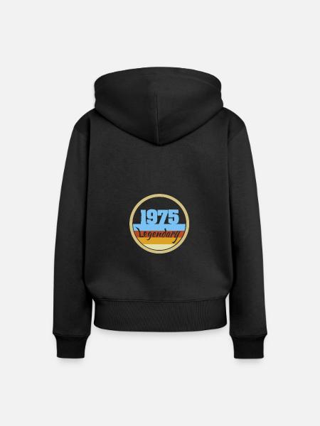 Legendary 1975 - Frauen Premium Bio Zip Hoodie - Schwarz