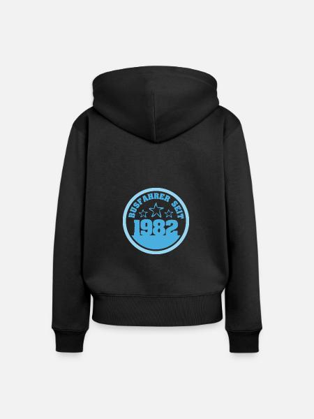 LKW 1982 - Frauen Premium Bio Zip Hoodie - Schwarz