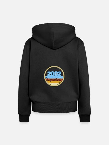 Held 2002 - Frauen Premium Bio Zip Hoodie - Schwarz