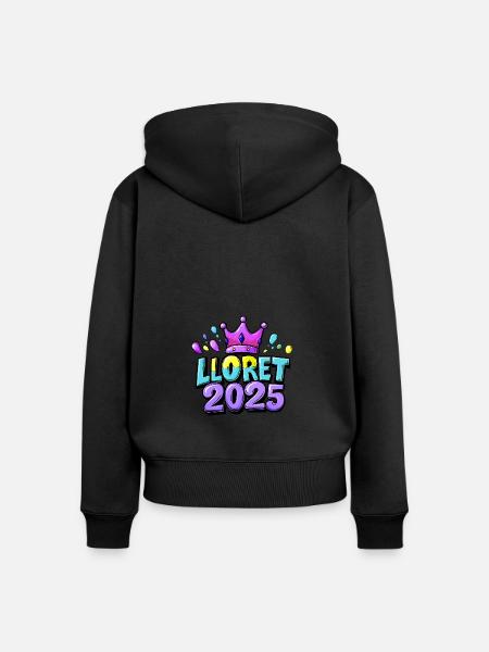 Lloret De Mar 2025 - Frauen Premium Bio Zip Hoodie - Schwarz