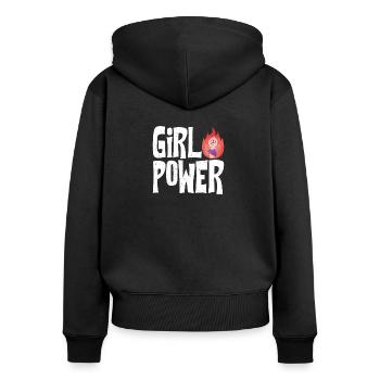 Feminism Feminist Women's Rights - Women's Premium Organic Zip Hoodie - black - Back - Julia (174cm)