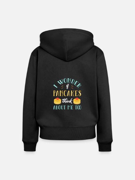 Pfannkuchen - Frauen Premium Bio Zip Hoodie - Schwarz