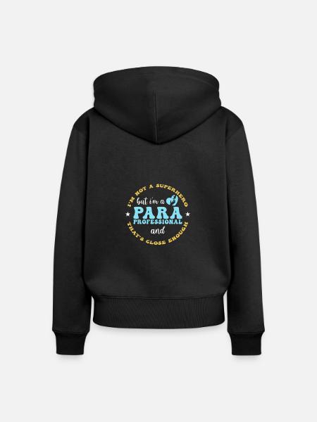 Paraprofessional - Frauen Premium Bio Zip Hoodie - Schwarz