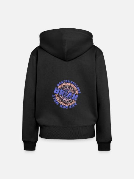 Geschenk für Brian - Frauen Premium Bio Zip Hoodie - Schwarz