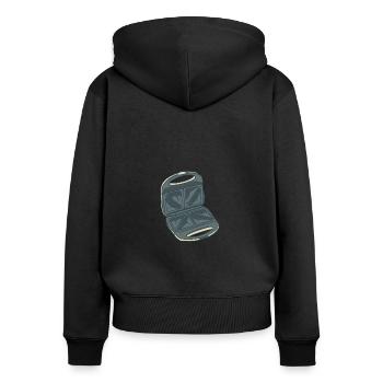 Sandwich maker - Women's Premium Organic Zip Hoodie - black - Back - Julia (174cm)