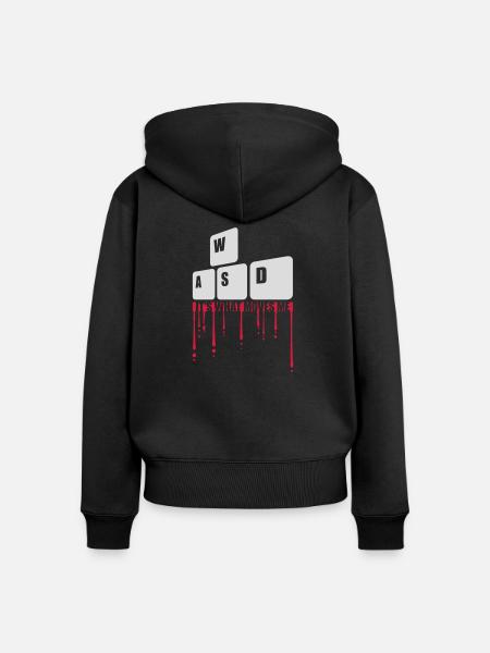 its what moves me - Frauen Premium Bio Zip Hoodie - Schwarz