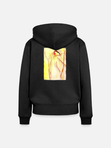 Bienenfresser - Frauen Premium Bio Zip Hoodie - Schwarz